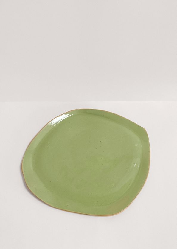 Prato-de-Refeicao-Grande-Verde-Wasabi-de-Ceramica-da-marca-Ceramica-e-Cia