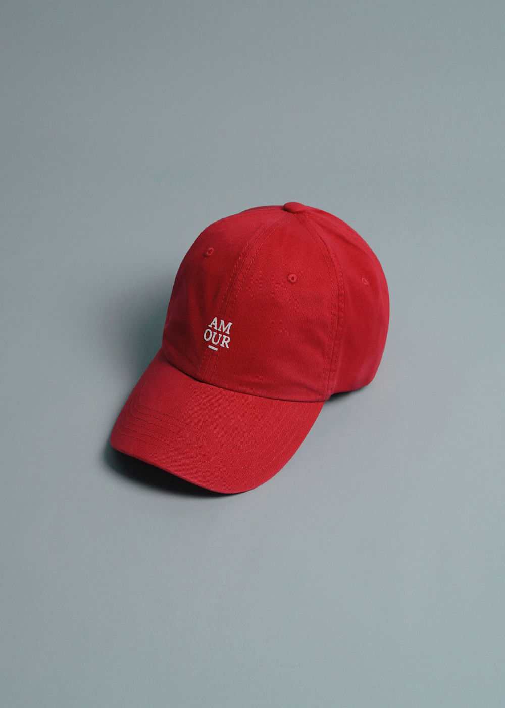 Boné Dad Hat Rosa Bebê Logo Amour Vermelho - Vermelho Amour